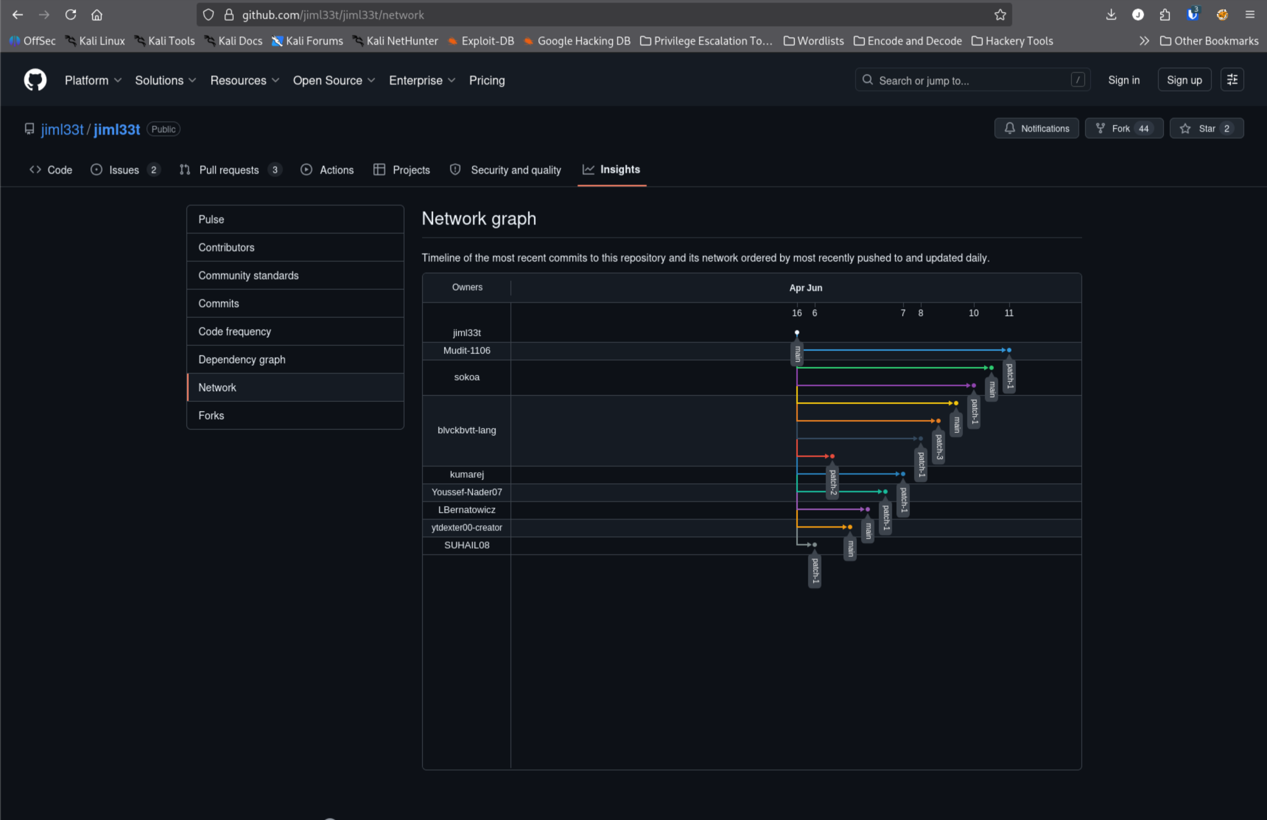 GitHub pull request showing Clean up README by removing comments with Files Changed expanded